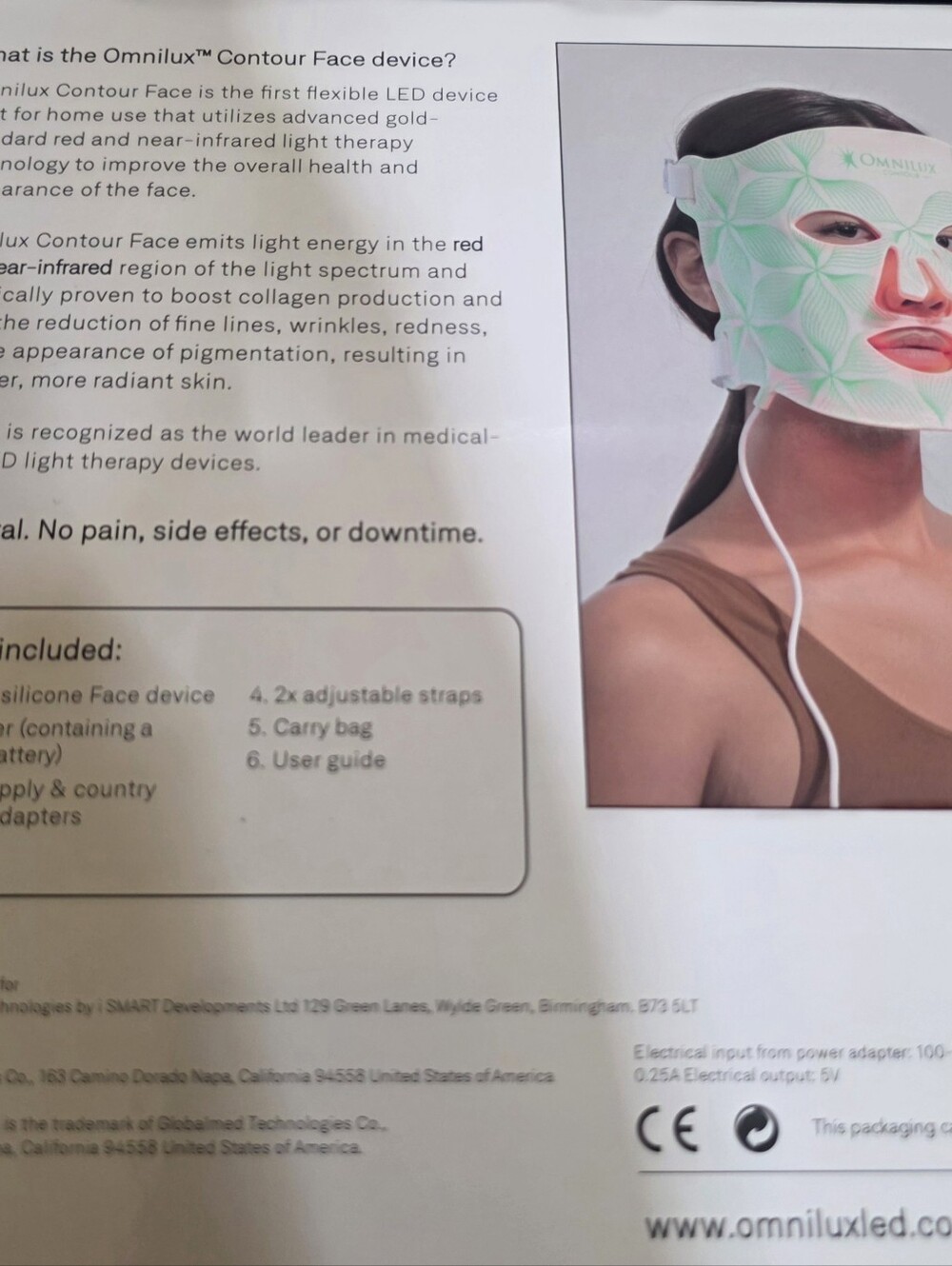 OMNILUX Contour FACE - LED Light Therapy Mask - NEW - Picture 5 of 5